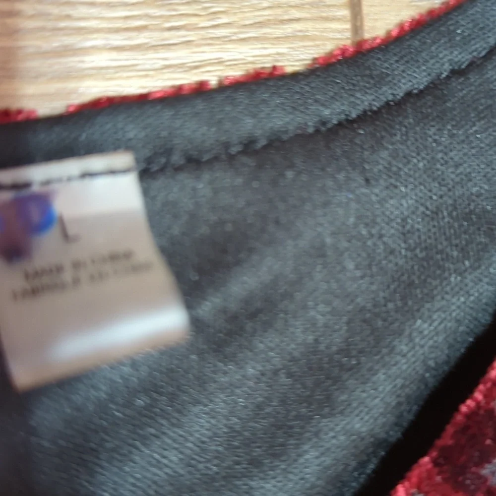 TAHARI Dark RED VELVET SHEATH DRESS Lined Stretchy Long Sleeve Large - Picture 6 of 8